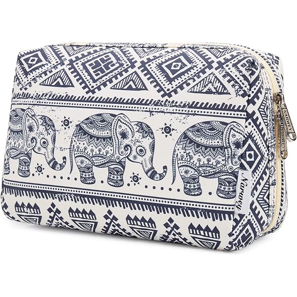 Reise-Make-up-Tasche „Chicago“ – Wasserdichte Kosmetiktasche, 25 X 18 Cm, Baumwoll-Leinen