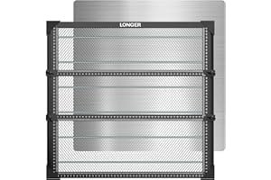 Longer Letto laser a nido d'ape 500 mm x 500 mm, kit per letto a nido d'ape ad alta precisione, con piastra in alluminio e fissaggi in metallo antiscivolo (15,7 x 15,7 x 0,86 pollici)