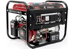 DEALOURUS T-MAX Générateur d'essence portable 6000-WE ~ 3,2 KVA 8 HP ~ Démarrage à clé électrique silencieux (démarrage à clé électrique/démarrage à recul)