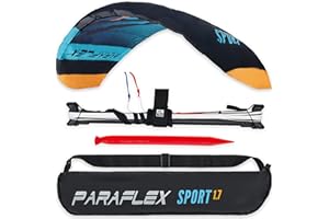 Wolkenstürmer® Paraflex Sport 1.7 (turchese) tappetino sterzo a 2 fili – drago sterzo pronto per volare con manubrio e base per ragazzi e adulti