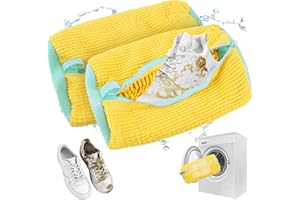 EUIOOVM Bolsa de lavado de zapatos para lavadora, cremallera, bolsas de lavandería antideformación, ligeras y portátiles, reutilizables (pornográfico 2 piezas)