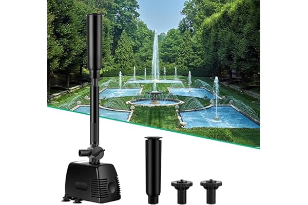 Forever Speed Jet d’eau pompe pour fontaine, bassin, étang, jardin 1000L/h