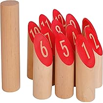 ORHEYA Wikingerspiel Kubb - Finnisches Wurfspiel Aus Holz