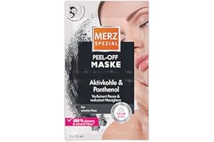 ‎MERZ SPEZIAL Merz Spezial Peel-off Maske – Gesichtsmaske mit Aktivkohle & Panthenol – Pflegende Gesichtsreinigung für unreine Haut - verfeinert Poren, reduziert Hautglanz – 1 x 15 ml