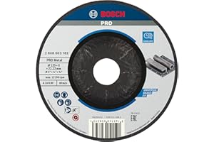 Bosch Professional Tarcza do szlifowania wygięta standard do metalu (do metalu, Ø 125 x 6 mm, akcesoria do szlifierek kątowych)