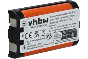 ‎VHBW vhbw Bateria zamienna do GP85AAALH3BXZ, HHR-P104, HHR-P104A, P104A/1B, Type 29 bezprzewodowego telefonu stacjonarnego (850 mAh, 3,6 V, NiMH)
