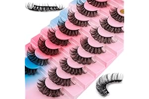 KEIBY CITOM Falsche Wimpern 8 Paare, 3D Künstliche Wimpern Set, Wiederverwendbare natürliche Wimpern (025)