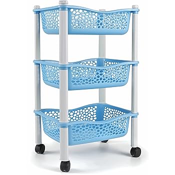 Amazon.de: Küchenwagen mit Aufbewahrungskörben und Rädern Obstkorb