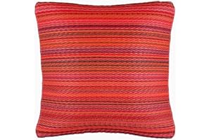 FAB HABITAT FAB HAB - Oreiller décoratif, intérieur/extérieur - Plastique recyclé - Cancun - Sunset (51 cm x 51 cm)