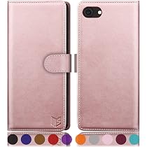 Custodia A Libro Con Portafoglio Per IPhone SE 2022, Similpelle Rosa Marmo, Slot Per Carte E Chiusura Magnetica, Funzione Cavalletto