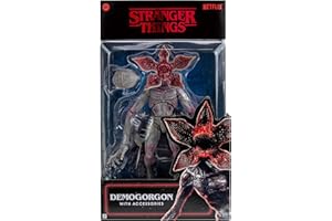 Jazwares Stranger Things - Figura Coleccionable de Stranger Things: Demogorgon al revés (15 cm) con Gran Nivel de Detalle, Cabeza Alternativa y Base para exhibición Ambiental.