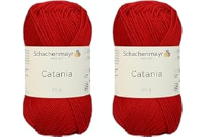 ‎SCHACHENMAYR SINCE 1822 Schachenmayr Catania, Twins signalrot Handstrickgarne