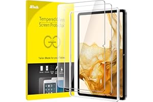 JETech Schutzfolie für Samsung Galaxy Tab S8 2022 / Tab S7 2020 11 Zoll mit Einfaches Installationswerkzeug, Panzer Schutz Glas Folie Displayschutz, HD Klar, 2 Stück