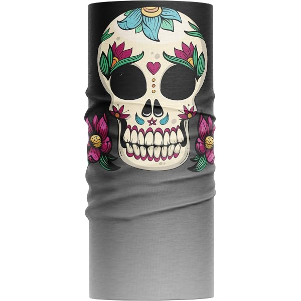 Balaclava Face Mask, Multifunctional Headwear, Tube Scarf, Neck Gaiter For Men, Motorcycle Face Mask, Protection From Sun, Dust, Windproof, Outdoor, Camping, Running, Scary Clown Skull