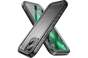 SPORTLINK Funda para iPhone 13 Impermeable Antigolpes - 360 Grados Militar Integral Protector [IP68 Waterproof Sumergible] Carcasa Antigolpes Acuatica con Pantalla/Camara Proteccion(Negro)