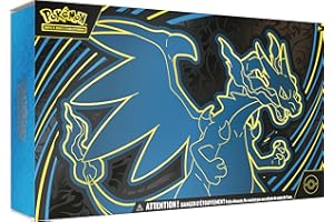 Pokémon : Collection Ultra-Premium Méga-Dracaufeu X-ex (2 Cartes Promo Brillantes, 18 boosters et des Accessoires de Jeu Premium)