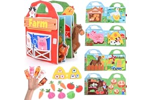 Gerbala Libro Montessori Interattivo 1 Anno, Quiet Book Sensoriale Educativo Giochi,Busy Board Regalo Bimbo Bimba, Regali per Ragazze e Ragazzi (A)