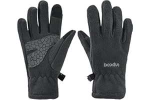 Arcweg Guanti Invernali Termici Leggeri Bambini Touch Screen in Vello Guanti Antiscivolo Sportivi Polsini Elastici Ragazze Ragazzi