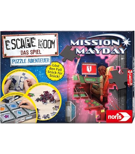 Noris Escape Your Home Gioco Da Tavolo 3-6 Giocatori, Trasforma La Casa In Escape Room, 6 Missioni - 2