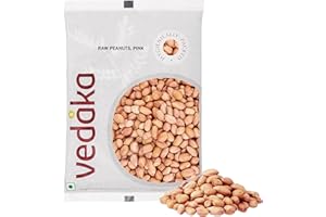 Amazon Brand - Vedaka Raw Peanuts | Pink | 1kg | Premium Moongfali