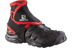 ‎SALOMON Salomon Trail Gaiters High Gamasche Unisex, einfache Handhabung, Beständigkeit, Schutz, Schwarz, S