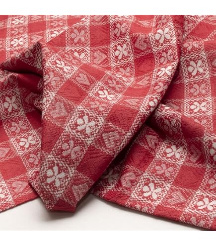 GBiancheria Tovaglia da tavola Stampata in 100% Cotone con TOVAGLIOLI Dis. PEPERONCINO Adatta per l'uso quotidiano Prodotto Ideato, Tessuto e Confezionato in Italia (Per 8 Persone 140x220cm