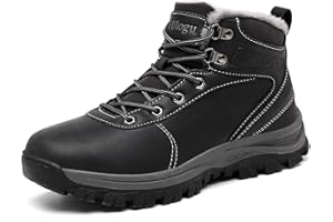 Ulogu Winterschuhe Herren Warm Gefüttert Winterstiefel Wanderstiefel Schneestiefel Wasserdicht Trekking Wanderschuhe Gr.39-47