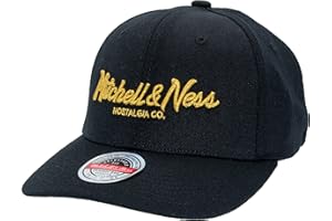 Mitchell & Ness Black and Gold Classic Red Pinscript marque – OB, noir, Noir , taille unique