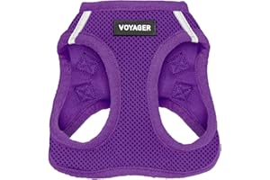 Harnais pour chien Voyager Step-In Air by Best Pet Supplies - Harnais en maille respirante pour chiens de petite et moyenne taille, Pourpre, size S - Poitrine 37-40 cm