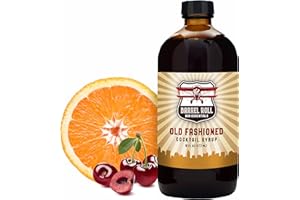 Barrel Roll Bar Essentials Cocktail Mixers - Old Fashioned Cocktail Kit - All-Natural Old Fashioned Drink Mix - USA Handcrafted Cocktail Syrups - Small Batch Cocktail Bitters w/ Cane Sugar - 16 Ounce