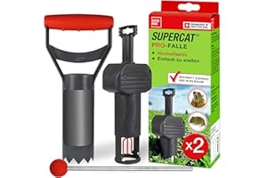 Produktabbildung: SWISSINNO Wühlmausfalle PRO SuperCat – Set mit 2 Fallen inkl. Zubehör | Effiziente Schlagfalle gegen Feld- & W