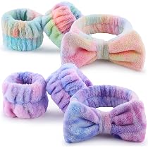 Lot De 3 Bandeaux De Toilette Avec Oreilles De Chat - Tissu Polaire Doux - Pour Spa, Sport, Soins De La Peau - Couleurs Café, Beige, Blanc - 8