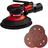 Einhell TC-PE 150, Havalı Zımpara (150 mm zımpara diski &ccedil;apı, kademesiz ayar kolu, 6 adet zımpara kağıdı, nipel ve anahtar da