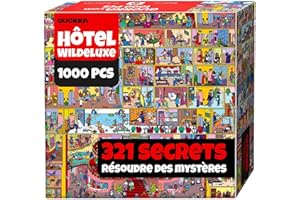QUOKKA Puzzle 1000 Pièces pour Adultes Mythories Hôtel Budapest – Boîte Premium avec Défis Supplémentaires Amusants - Idéal pour Se Détendre - Stimuler Sa Créativité Et Offrir en Cadeau