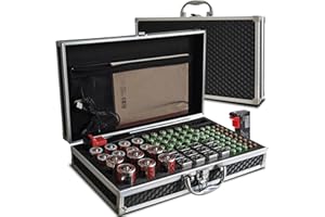 SSS·GRGB Battery Storage Case with Battery Tester, Aluminum Battery Organiser Box Holds 100+ various types of Batteries (AA AAA C D 9V), Hard Case Waterproof Fireproof (Not Includes Batteries) Black