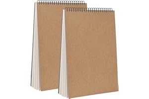 EMNY Bloc de Dibujo A4 Cuaderno Papel Texturizado, Bocetos y Dibujos Artistas para Niños Principiantes, para Acuarela, Pintura Acrílica y al Óleo - 160g/m² 30 Hojas (2 Pack)