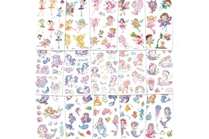FUHOMI 150+ Glitzer Tattoo Set Kinder Tattoo Kinder Mädchen Kindertattoos Mädchen Temporäre Tattoos Kind Glitzertattoos Kinder Set Mädchen Mitgebsel Kindergeburtstag