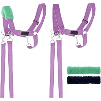 SKIPPI Licol Pour Hobby Horse Noir - Avec Rênes Et 2 Housses Amovibles, Taille Universelle
