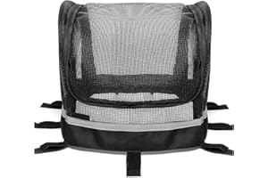 BANGMINDA Coperchio di Protezione Cestino Bici Coperchio di Protezione per Cestino Anteriore Bicicletta Cestini per Animale Domestico Cani Pieghevole Staccabile per Cani Gatti Bici Cestino 29x24cm