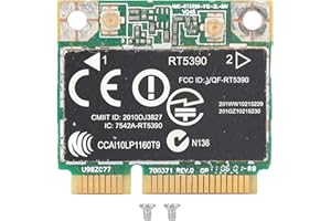 Heayzoki Adaptador WiFi de Tarjeta de Red inalámbrica para computadora HP RT5390 SPS 630703001 Mini PCIE 802.11N, Interfaz Half Mini PCI-E, con Buen Rendimiento