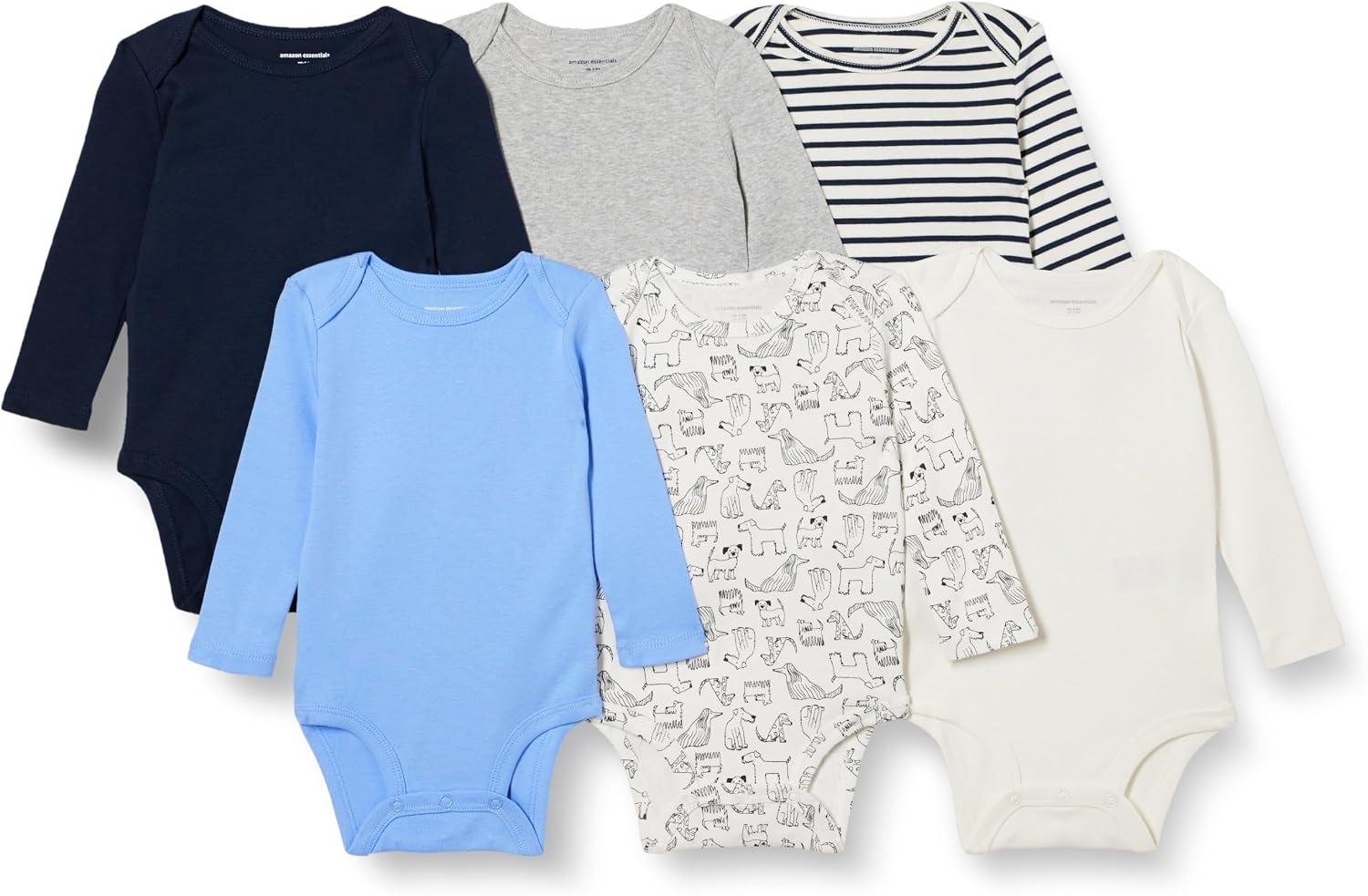 Amazon Essentials Unisex bebé Bodies de Manga Larga