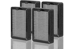 GETALONG Confezione da 4 filtri di Ricambio per purificatore d'Aria LV-H128, Compatibile con purificatori d'Aria LEVOIT LV-H128, PUURVSAS (HM669A) / ROVACS (RV60)