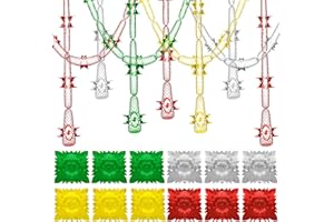 Chunyin 118 Feet Large Size Square Foil Garlands Christmas Ceiling Decorations Festive Hanging Tinsel Swirl Decoration for Xmas New Year Birthday Wedding Party Supplies (Gold, Silver, Red, Green)