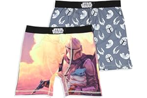 INTIMO Star Wars Mens' The Mandalorian 2 Pack Underwear Briefs Boxershorts