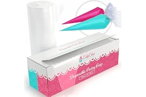 CukkiCakes 100 Poches à Douilles Jetables Professionnels (Tailles : 30, 47 our 53cm) - 100% Recyclables - Très Épais (0.08mm)