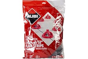 RUBI | Cyclone Level System | Base plate 2 mm | Idéal pour la pose de carreaux grand format (taille minimale requise : 30 x 30 cm) | 300 unités