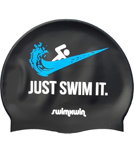Cuffia Da Nuoto In Silicone Born To Swim - Comoda, Antiscivolo, Design Italiano, Taglia Unica - Foto 5