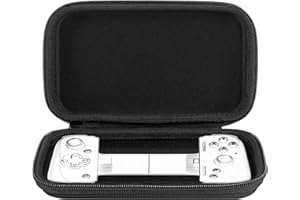 Geekria Étui de Transport pour Manette Mobile Compatible avec Accessoires Kishi V2, Boîte de Jeu, Sac de Rangement Portable (Noir)