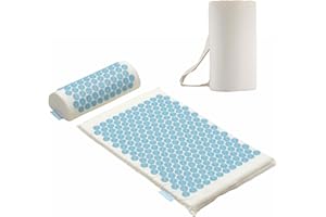 ‎FITLEAP Fitleap Akupressurmatte-Set mit Kissen, Massage-Matte zur wohltuenden Entspannung und Stimulation der Muskulatur, Akupunktur-Matte zur Linderung von Rücken- und Nackenschmerzen