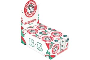 Milliways Watermelon Chewing Gum, Plastic Free, Sugar Free, Aspartame Free, Natural | 12 Packs of 10 Pieces (120 Pieces Total) | Xylitol, Plant-Based, Biodegradable